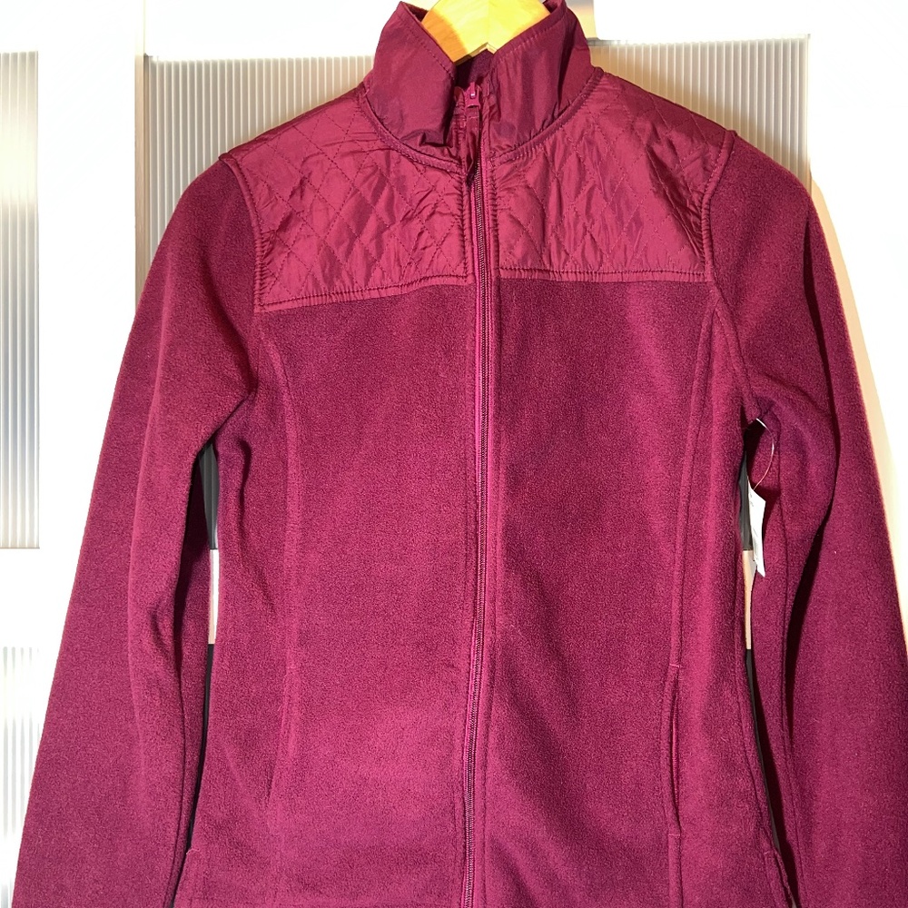 George Fleece Zip up - Cranberry - Size XS - NWT
